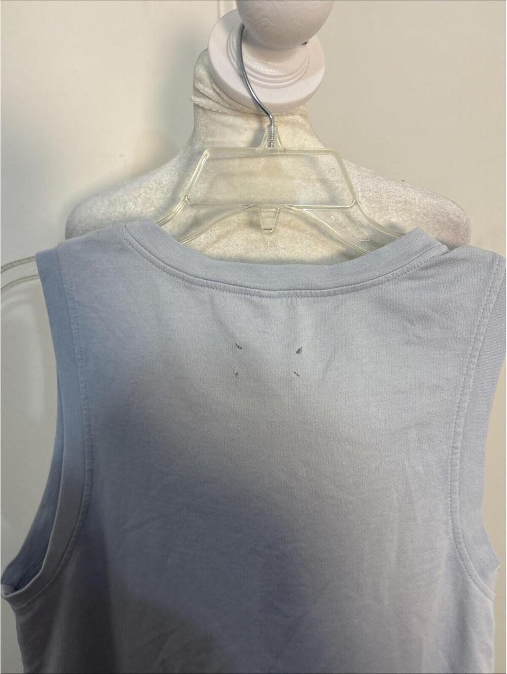 Lou &‎ Grey women's sleeveless stretch knit size Small Side Slits Baby Blue - Picture 8 of 10